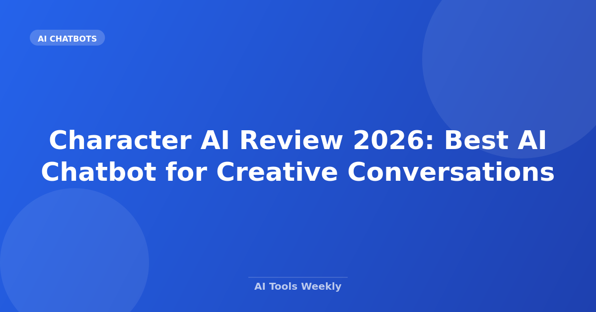 Character AI Review 2026: Best AI Chatbot for Creative Conversations