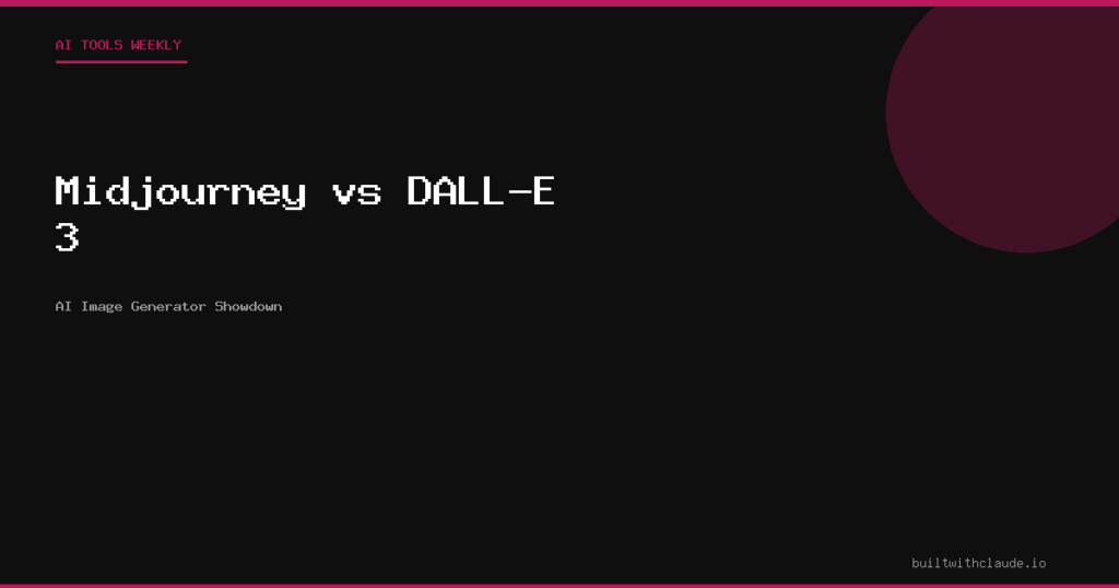 Midjourney vs DALL-E 3 - AI image generator showdown