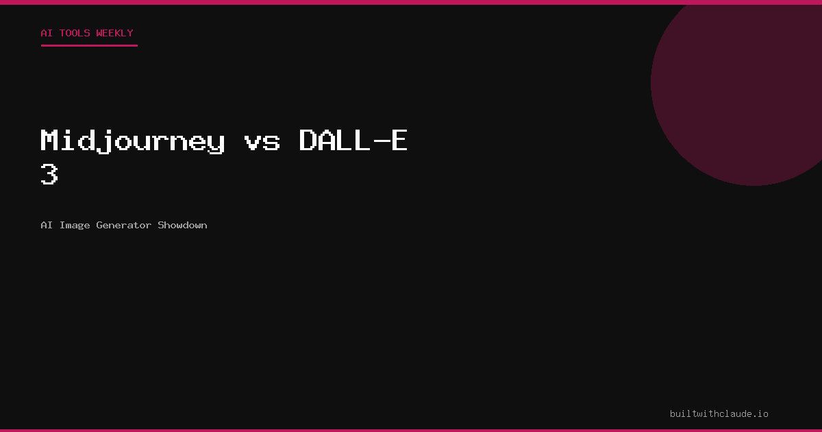 Midjourney vs DALL-E 3 - AI image generator showdown