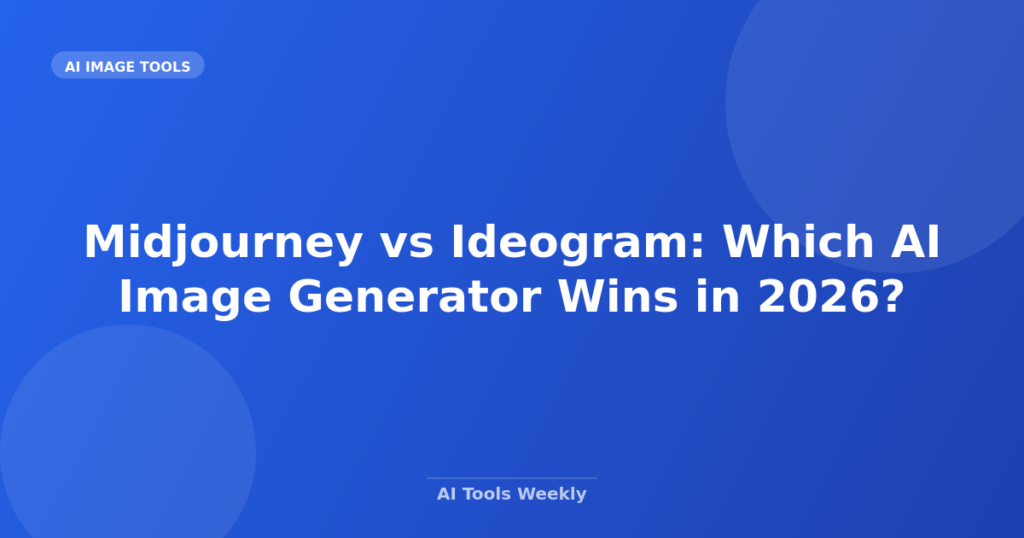 Featured image for Midjourney vs Ideogram: Which AI Image Generator Wins in 2026?